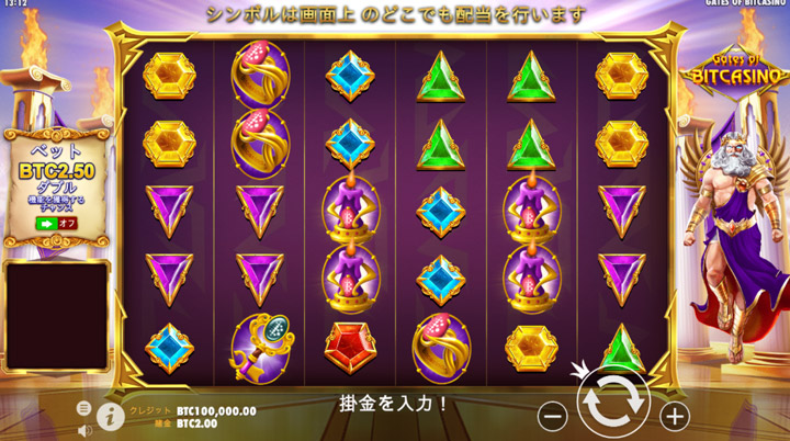 Gates of Bitcasinoのスロット