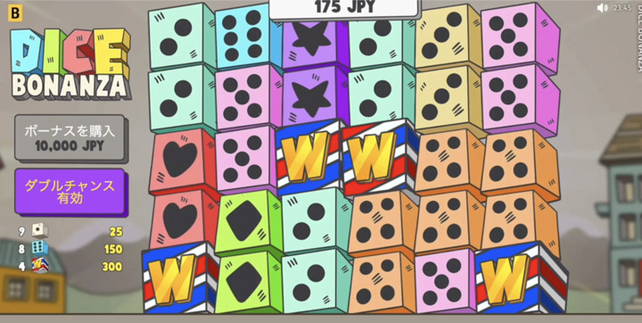 Dice Bonanzaのフリースピン