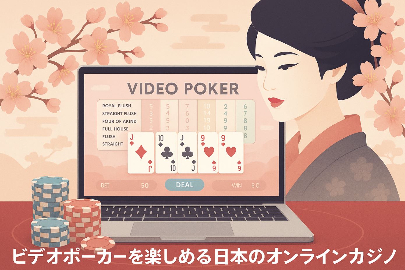 ビデオポーカーを楽しめる日本のオンラインカジノ